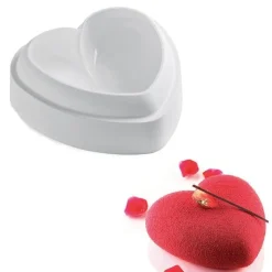 Outlet Silikomart Siliconen Vorm Amore 14,2x13,7x5cm + cutter