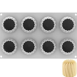 Silikomart Siliconen Vorm Harmony (8) Ø6x6,7cm**