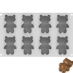 Online Silikomart Siliconen Vorm Teddybeer (8) 7,9x5,6x2,7cm