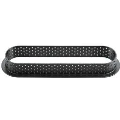 New Silikomart Taartring Exoglass Geperforeerd 14,6x3,5cm Set/6