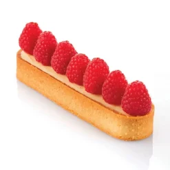 New Silikomart Taartring Exoglass Geperforeerd 14,6x3,5cm Set/6