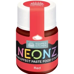 Clearance Squires Kitchen SK NEONZ Kleurstof Gel Rood 20g**