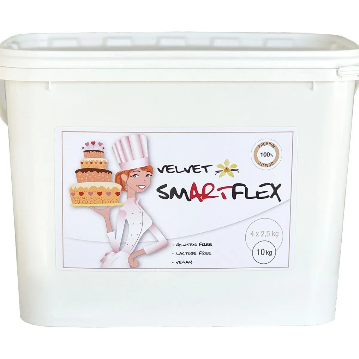 Outlet SmartFlex Fondant Wit Velvet Vanille 10kg