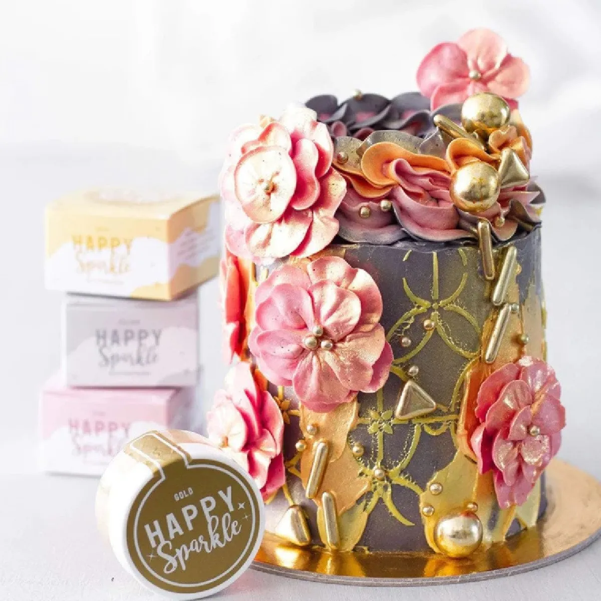 Best Happy Sprinkles Sparkles Goud Eetbaar 12g