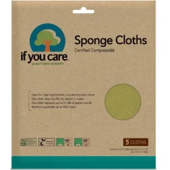 Online If You Care Sponsdoek Composteerbaar 20x17cm 5st.