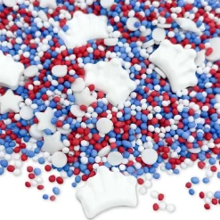 Hot Happy Sprinkles Sprinkles Koningsdag Rood-Wit-Blauw 500g