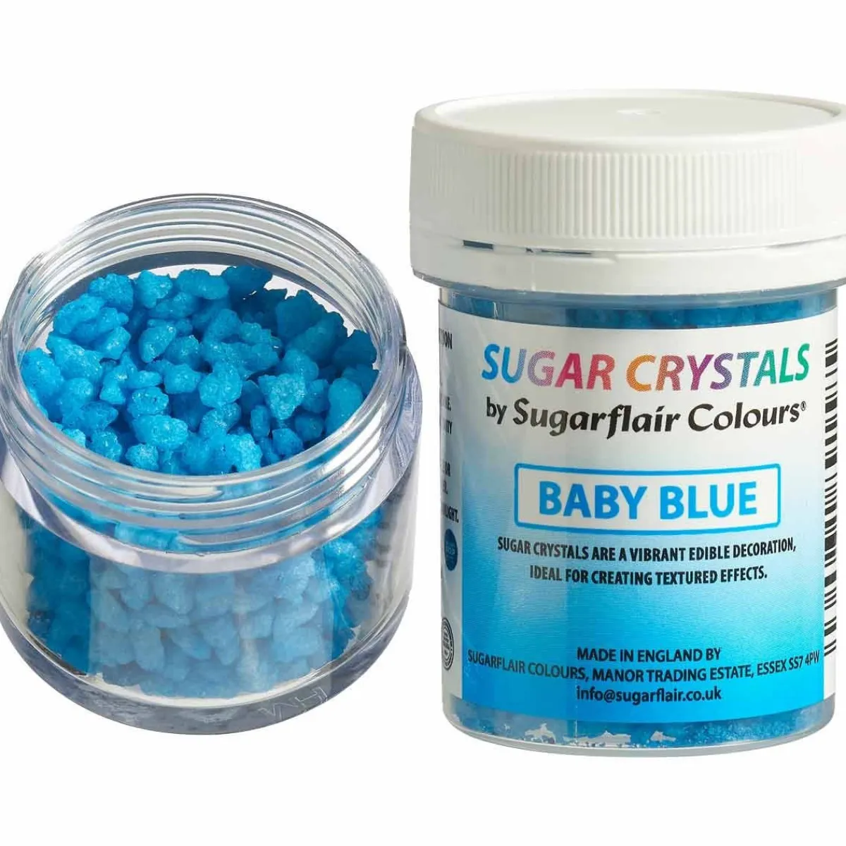 Discount Sugarflair Suikerkristallen Baby Blauw 40g
