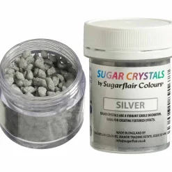 Outlet Sugarflair Suikerkristallen Zilver 40g**
