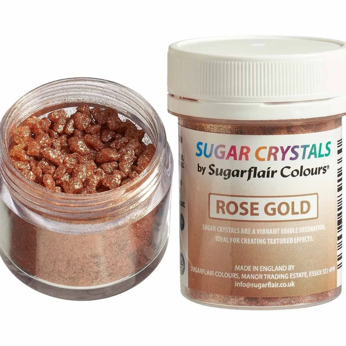 Best Sugarflair Suikerkristallen Rose Goud 40g