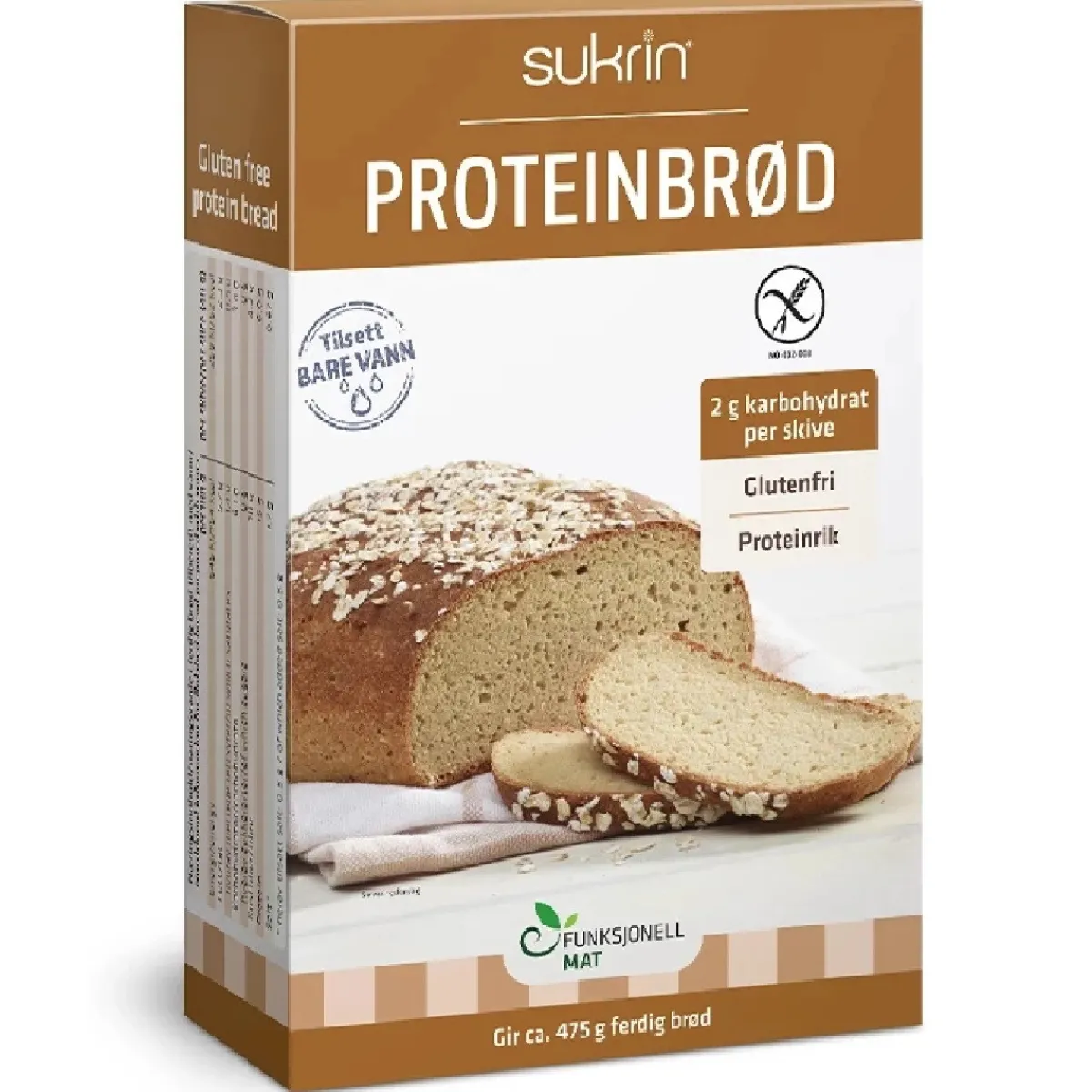 Sale Sukrin Koolhydraatarme Broodmix Proteinbrod 220g