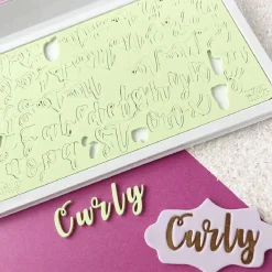 Best Sweet Stamp Curly Letters Set