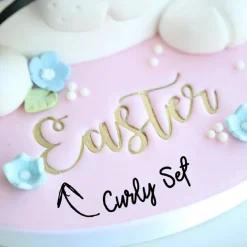 Best Sweet Stamp Curly Letters Set