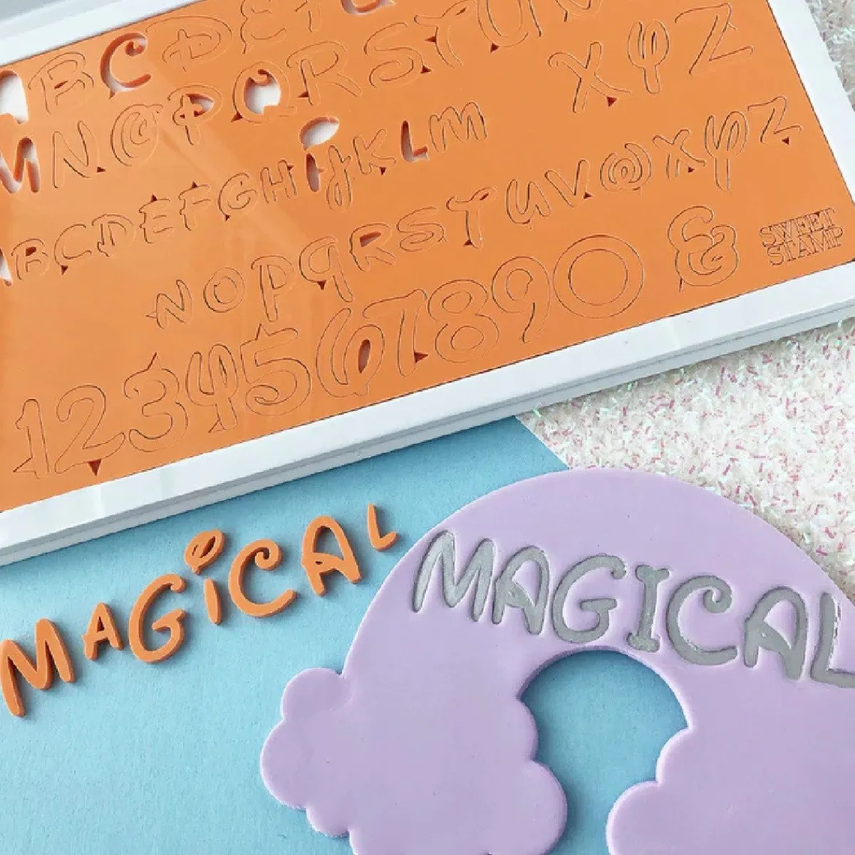 Best Sweet Stamp Magical Letters & Cijfers Set**
