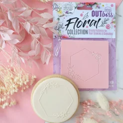 New Sweet Stamp Outboss Floral Hexagon Frame