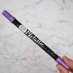 Best Sweet Stamp Stift Eetbare Inkt Dubbelzijdig Metallic Paars