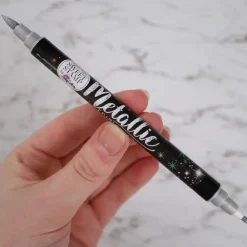 New Sweet Stamp Stift Eetbare Inkt Dubbelzijdig Metallic Zilver