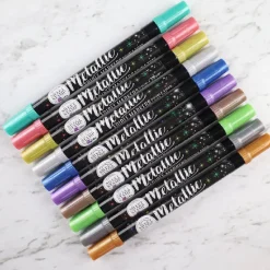 Hot Sweet Stamp Stift Eetbare Inkt Dubbelzijdig Metallic Goud