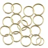 Discount Taartdecoratie Ringen Goud Plastic Ø2cm 100st
