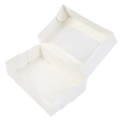 BrandNewCake Taartdoos met venster 19x12,5x5cm. Wit 3st