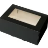 BrandNewCake Taartdoos met venster 21x14x9cm. Zwart 3st
