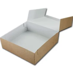 Clearance BrandNewCake Taartdoos 21x21x10cm. Kraft 3st