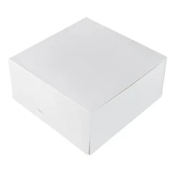 Outlet BrandNewCake Taartdoos 21x21x10cm. Wit 3st