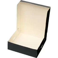 Clearance BrandNewCake Taartdoos 15x15x5cm. Zwart 50st