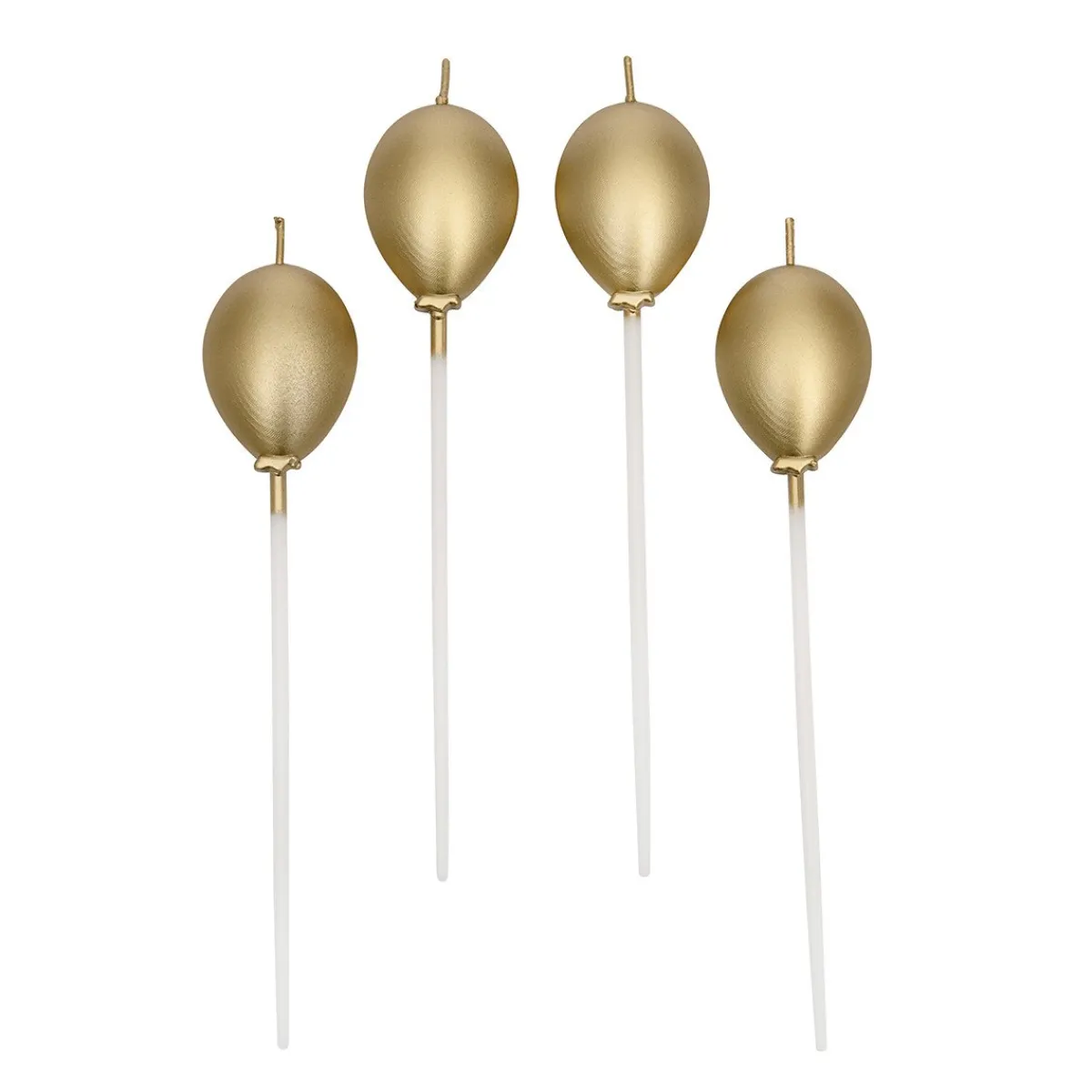 Outlet BrandNewCake Taartkaarsjes Ballonnen Goud 4st