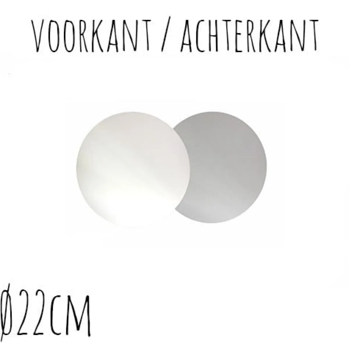 BrandNewCake Taartonderzetter Wit / Zilver Ø22cm 100st.