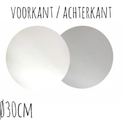 Sale BrandNewCake Taartonderzetter Wit / Zilver Ø30cm 100st.
