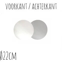 Best BrandNewCake Taartonderzetter Wit / Zilver Ø22cm 10st.