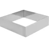 Clearance Overig Taartring RVS Vierkant 18x18x5cm