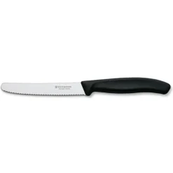 Victorinox Tafelmesje gekarteld Zwart 10cm