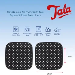 Best Tala Siliconen Inlegvel Airfryer Vierkant 19x19cm Set/2
