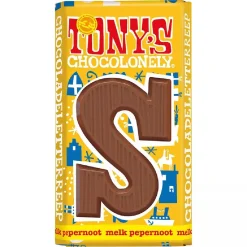 Clearance Overig Tony's Chocolonely Letterreep Melk Pepernoot - S - 180g