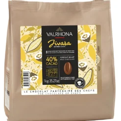 Sale Valrhona Chocolade Druppels Melk Jivara (40%) 1kg