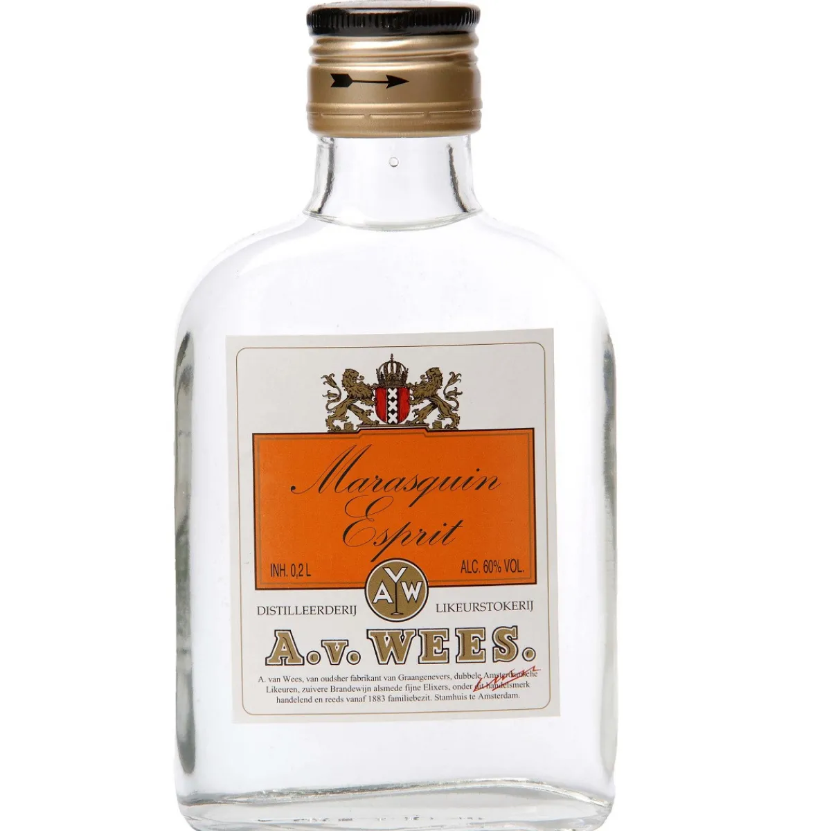Sale A. van Wees Van Wees Marasquin Esprit 60% (voor patisserie) 200ml
