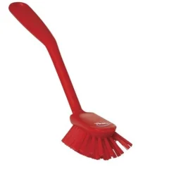 New Vikan Afwasborstel Uitstaande vezels Medium Rood