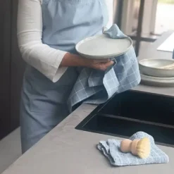 Online Walra Keukenschort Jeans Blauw