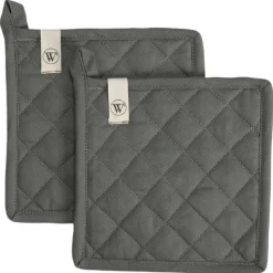 Outlet Walra Pannenlap Off Black Set/2