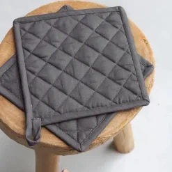 Outlet Walra Pannenlap Off Black Set/2