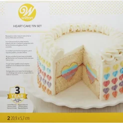 Outlet Wilton bakvormen set Hart vulling**