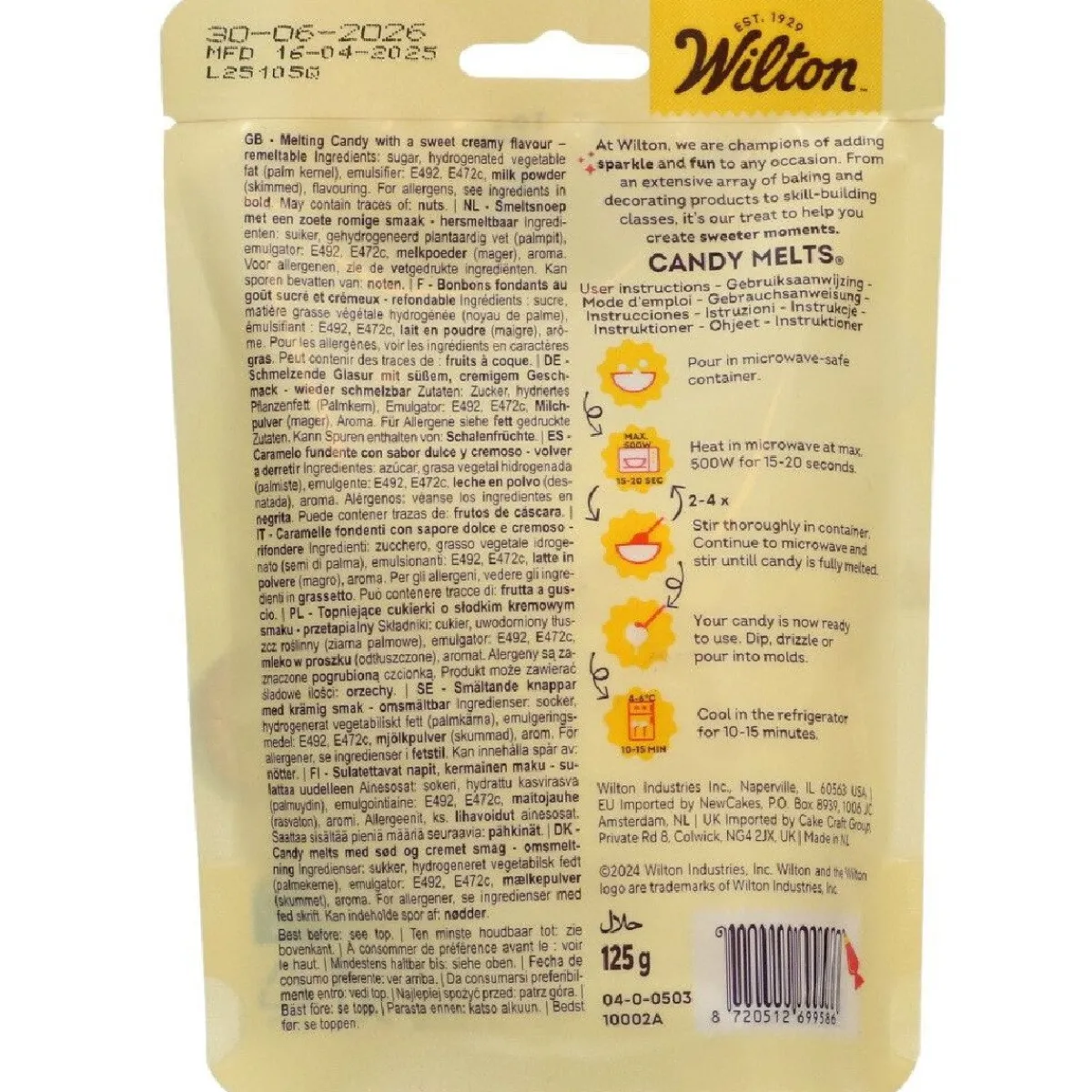 Sale Wilton Candy Melts Helder Wit 125g