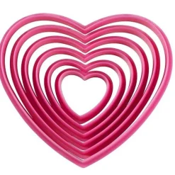 Clearance Wilton Hartjes Koekjesuitsteker Glad Set/6