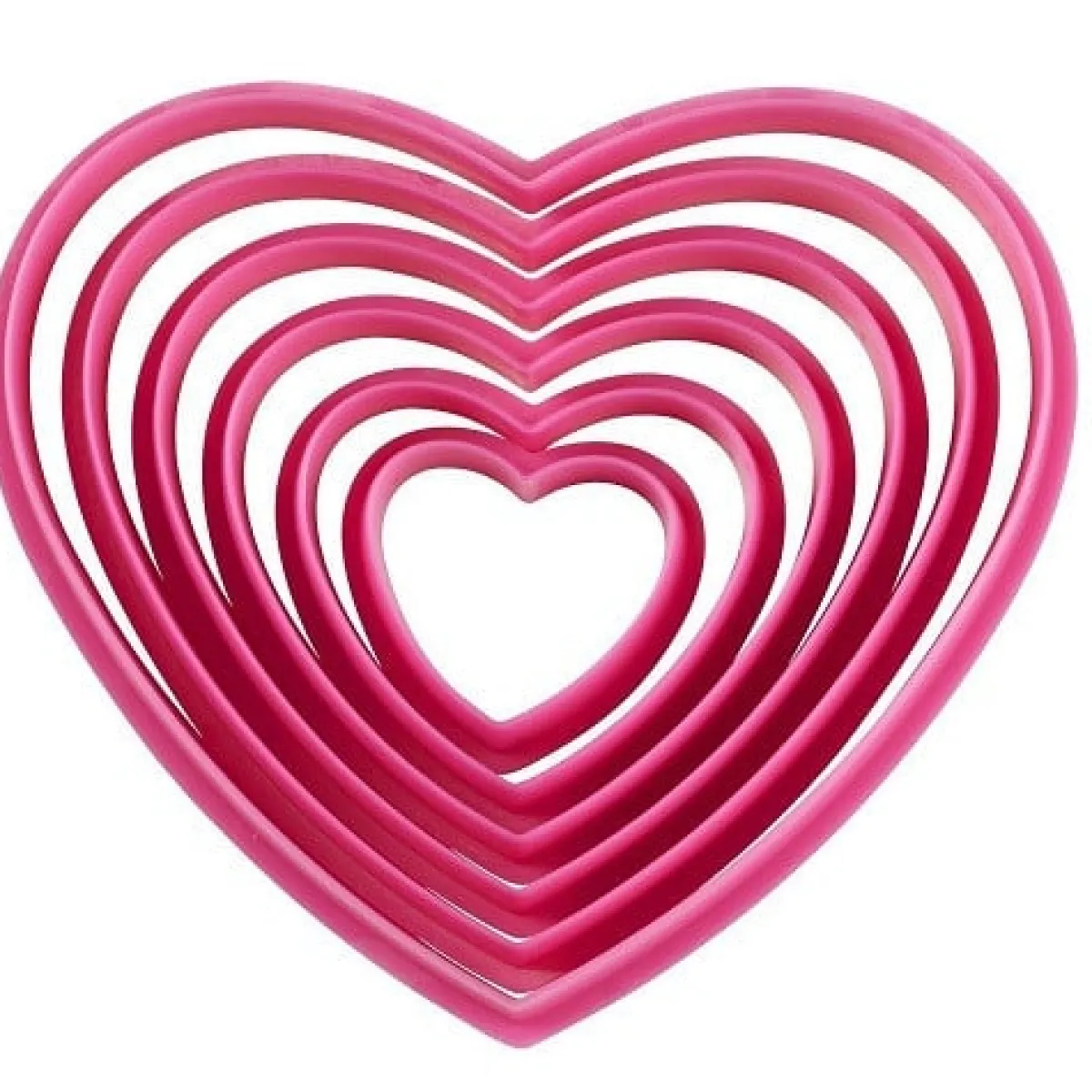Clearance Wilton Hartjes Koekjesuitsteker Glad Set/6