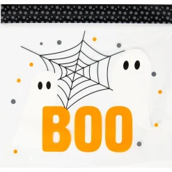 Clearance Wilton Hersluitbare Traktatiezakjes Halloween Boo 20st