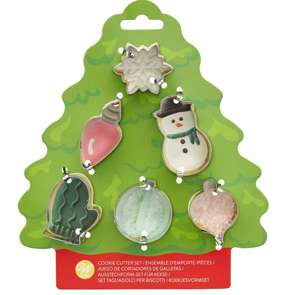 Best Wilton Koekjesuitsteker Kerstboom Set/6**