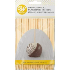 Outlet Wilton Lollystokjes Bamboe 12cm 30 stuks