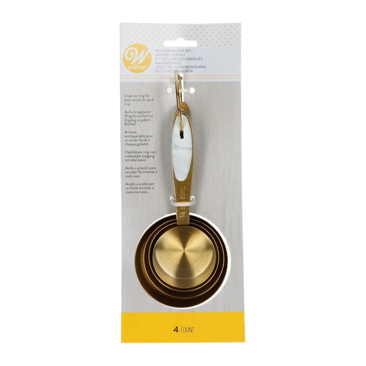 Online Wilton Maatbekers Goud Set/4