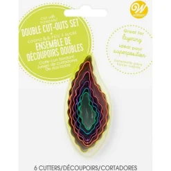 Discount Wilton Uitstekers Blad Dubbelzijdig Set/6